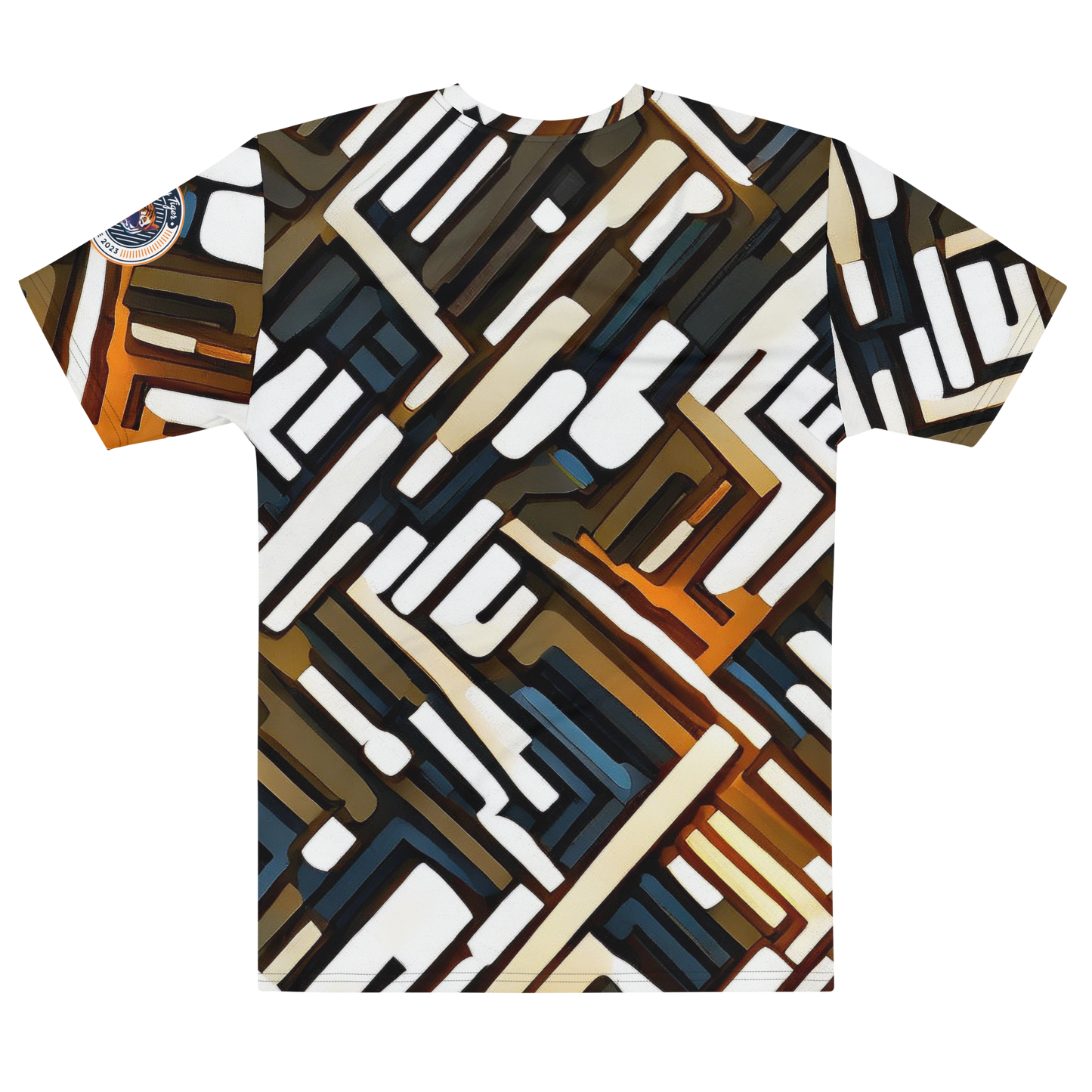 Funky Tiger® Men's City Blocks Premium Polyester T-shirt