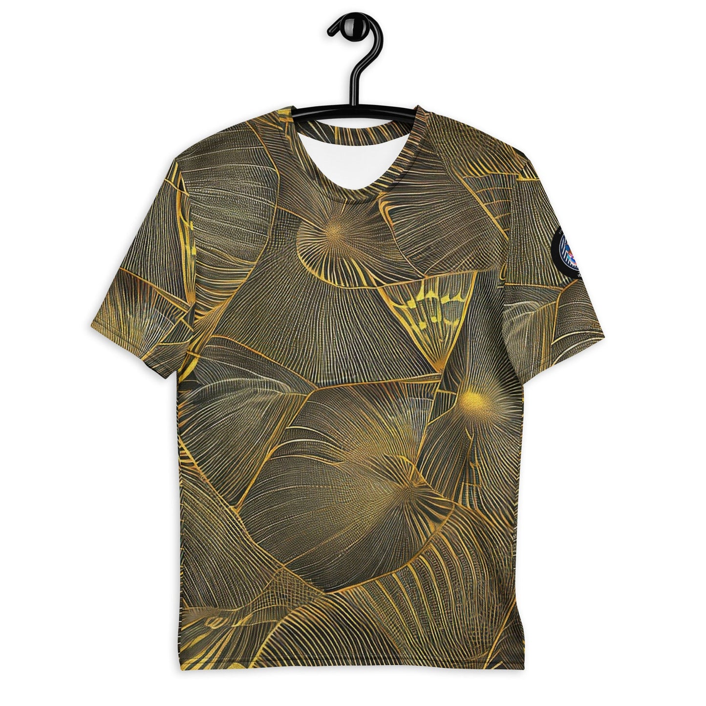 Funky Tiger® Men's Sahara Gold Premium Polyester T-shirt