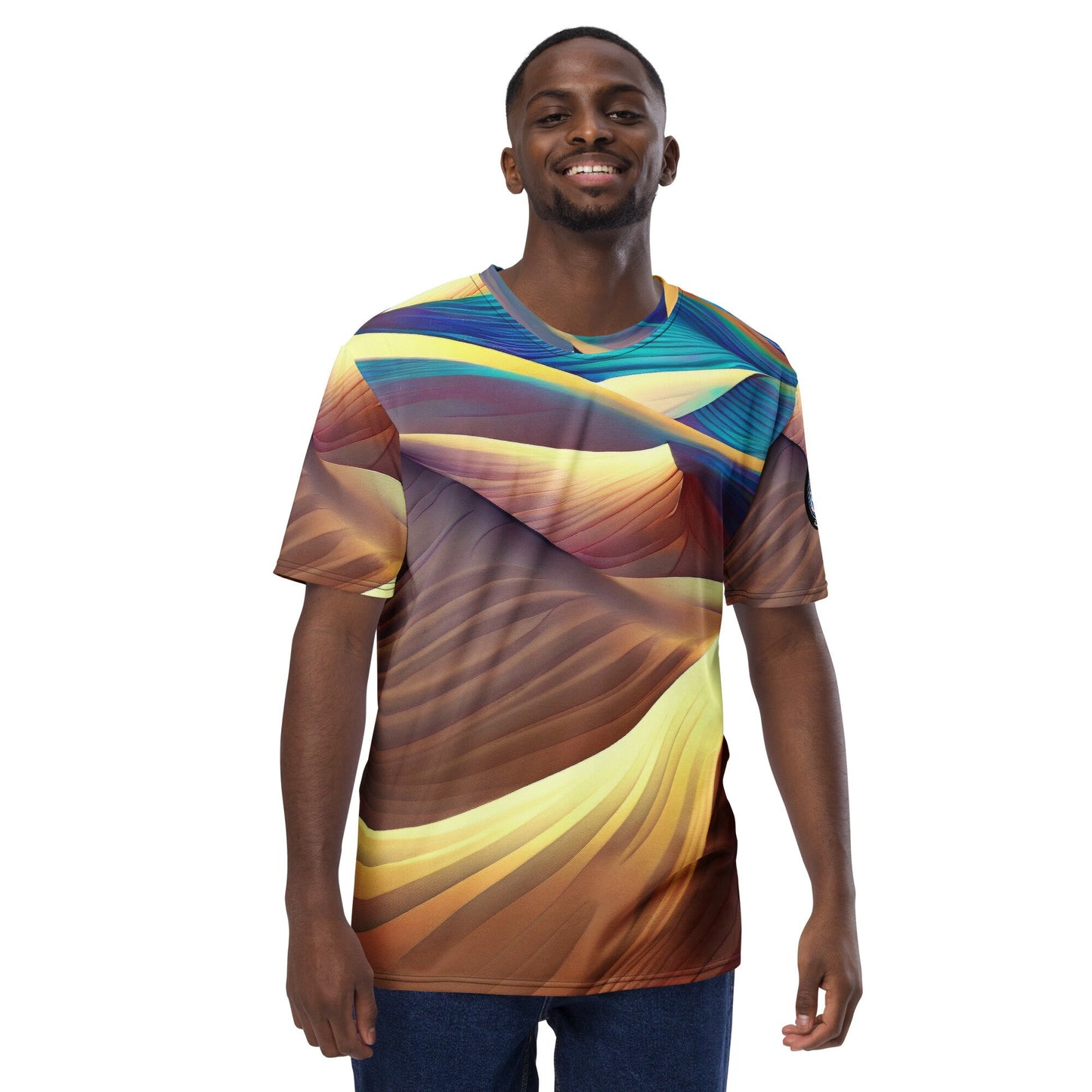 Funky Tiger® Men's Jupiter Sands Premium Polyester T-shirt