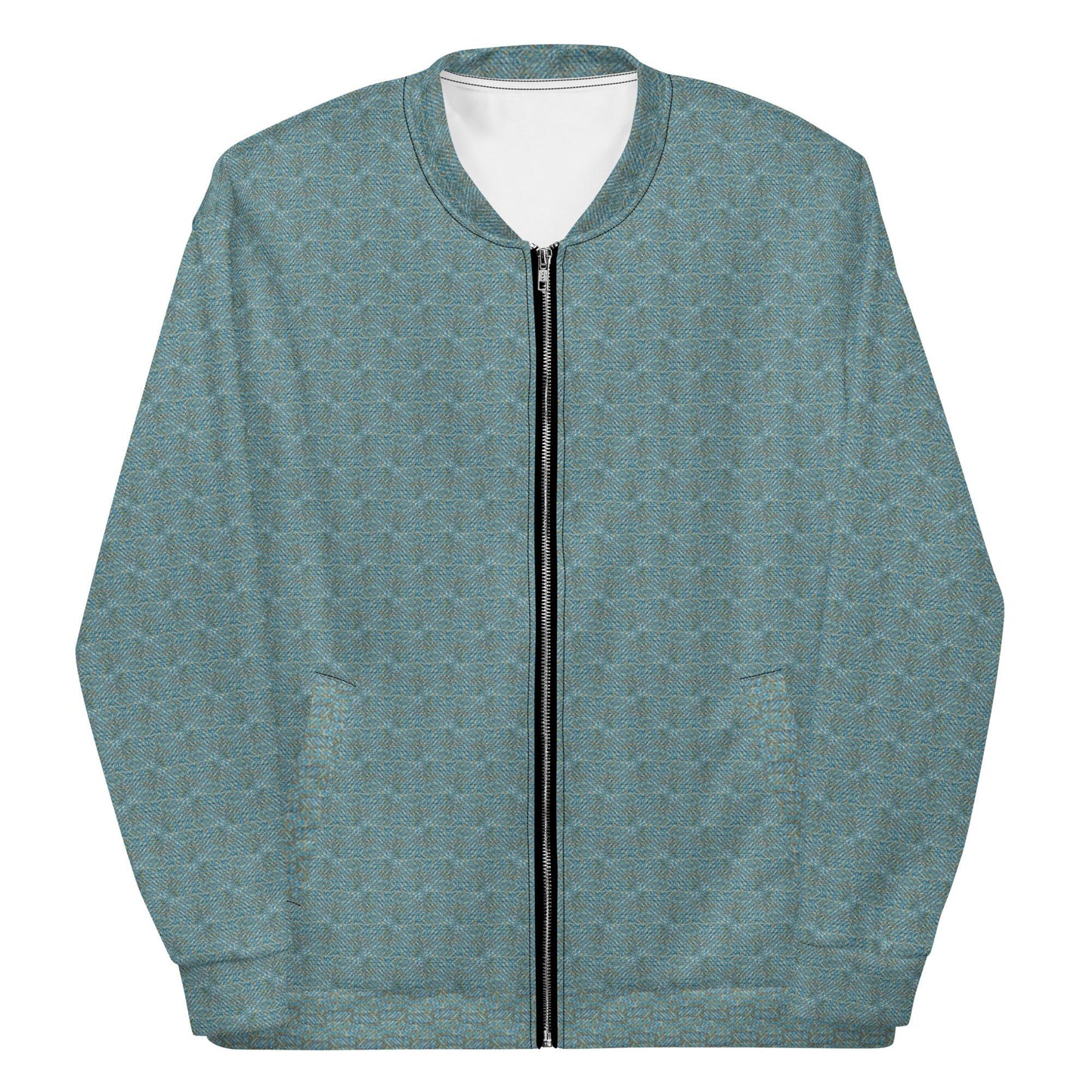 Funky Tiger® Mens Monogram Premium Bomber Jacket - Ocean