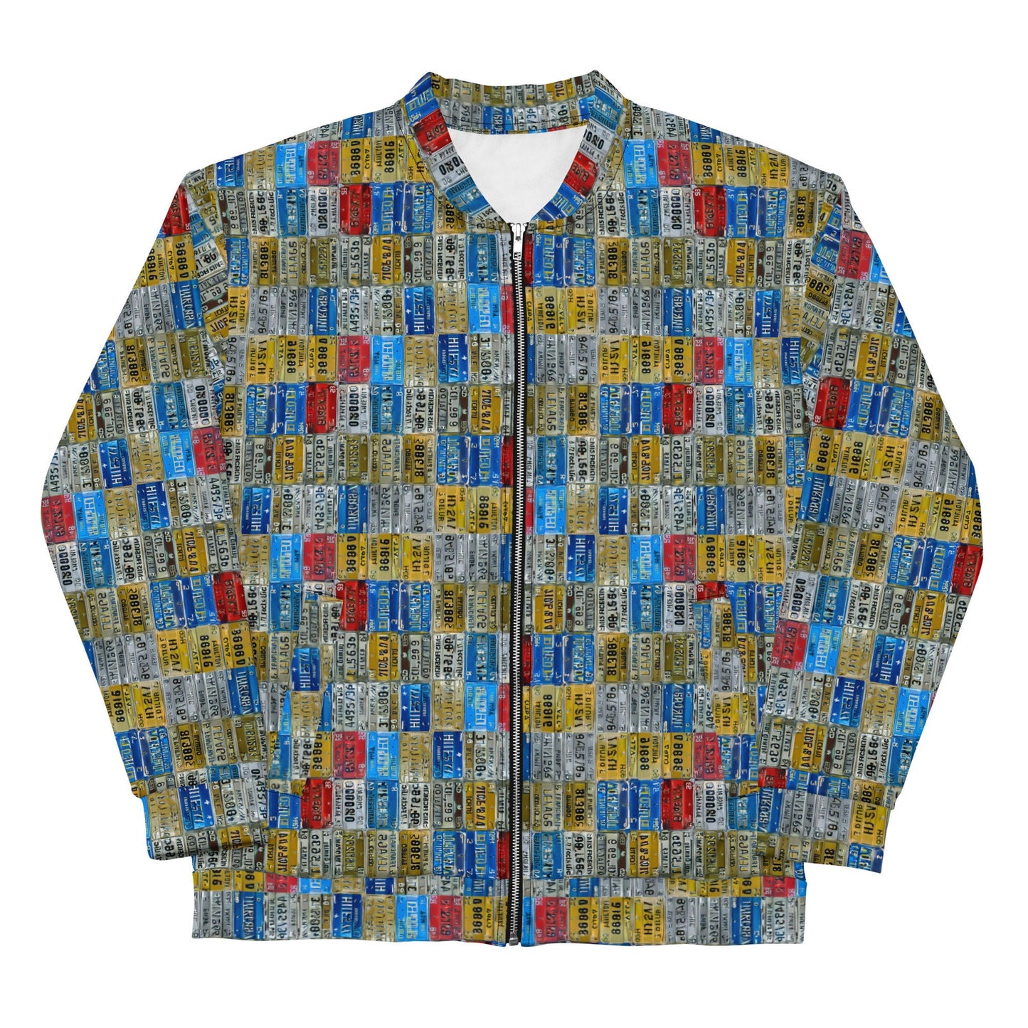 Funky Tiger® Mens Monogram Premium Bomber Jacket - Vanity