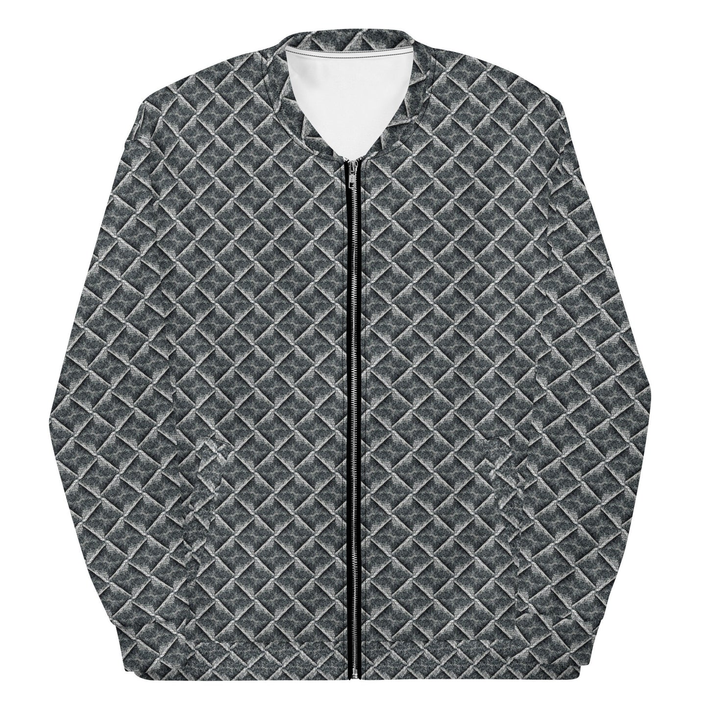 Funky Tiger® Mens Monogram Premium Bomber Jacket - 3D Dark