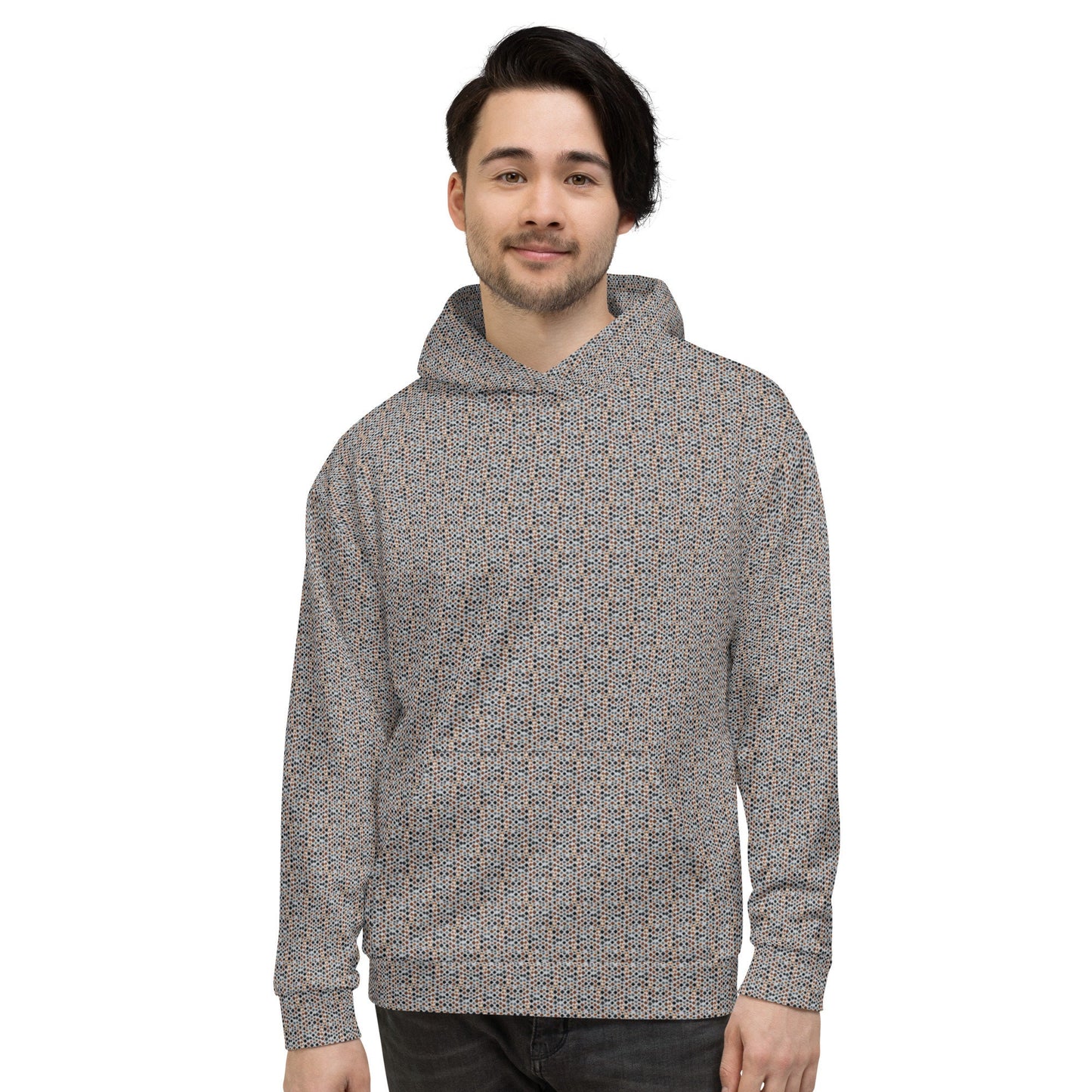 Funky Tiger® Mens Faded Simplicity Premium Hoodie, Cool Hoodie for Gaming, Concert, Beach, Event, Everyday