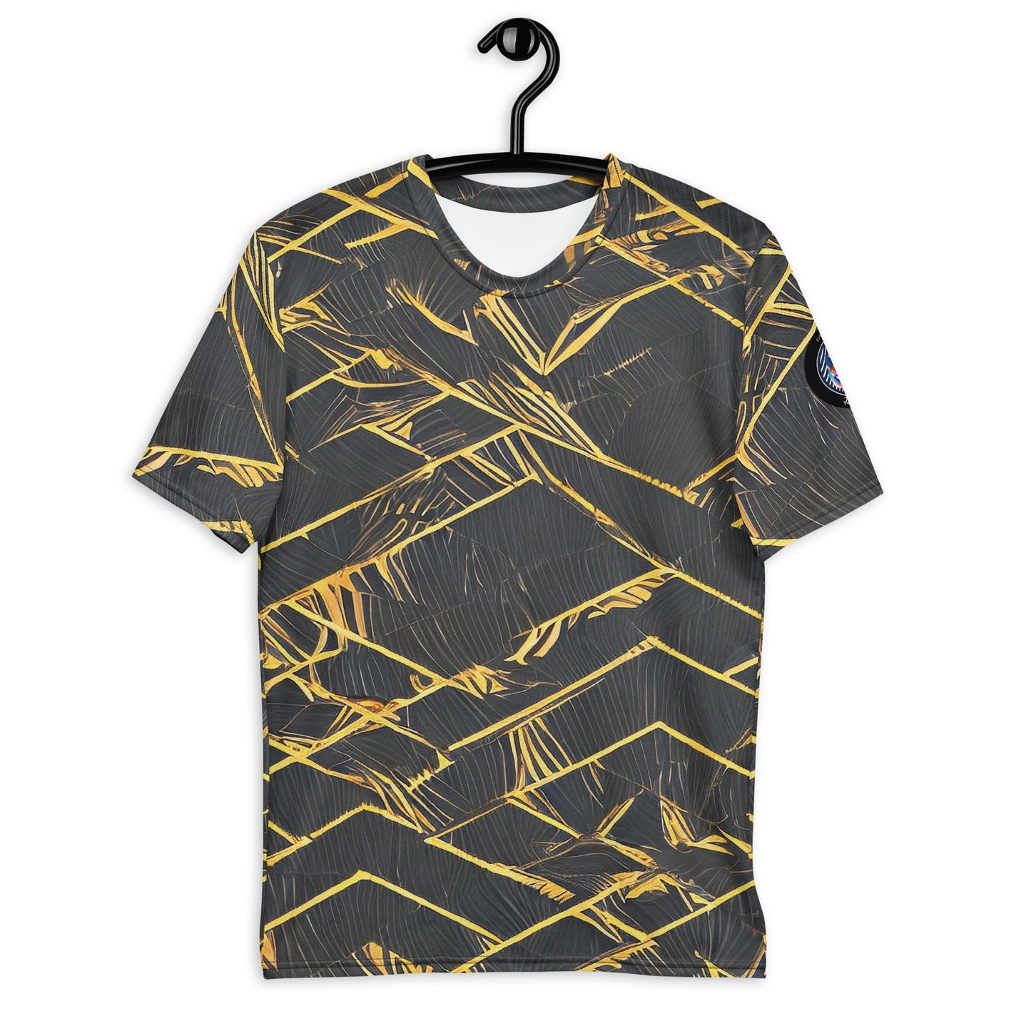 Funky Tiger® Men's Gold in the Dark Premium Polyester T-shirt
