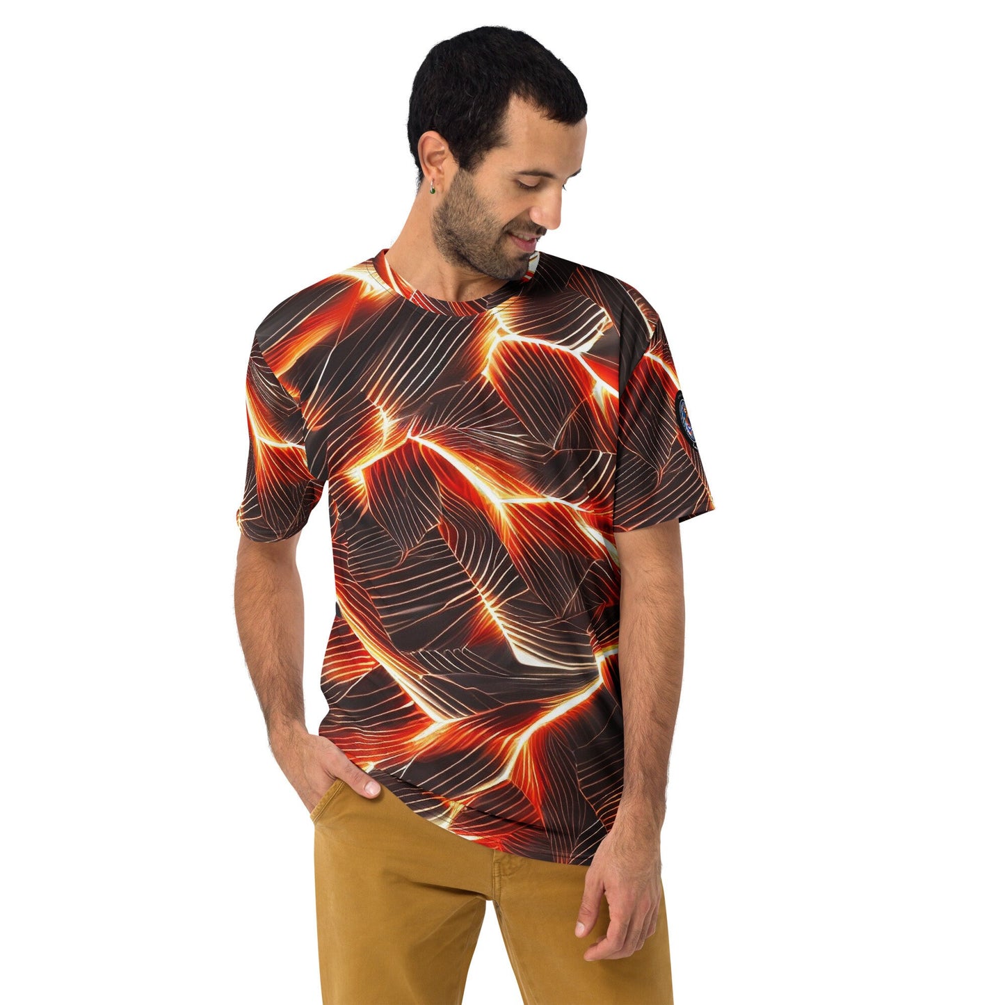 Funky Tiger® Men's Hawaii Fierce Premium Polyester T-shirt