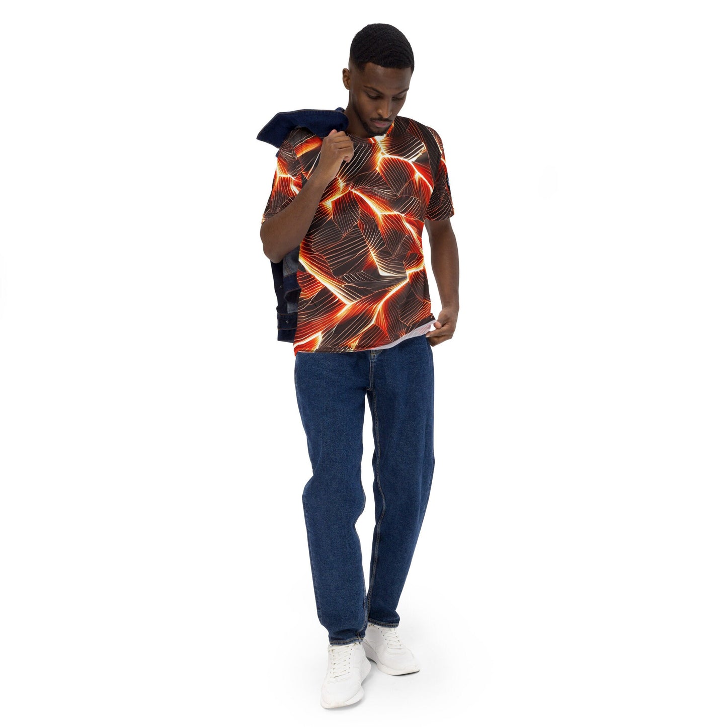 Funky Tiger® Men's Hawaii Fierce Premium Polyester T-shirt