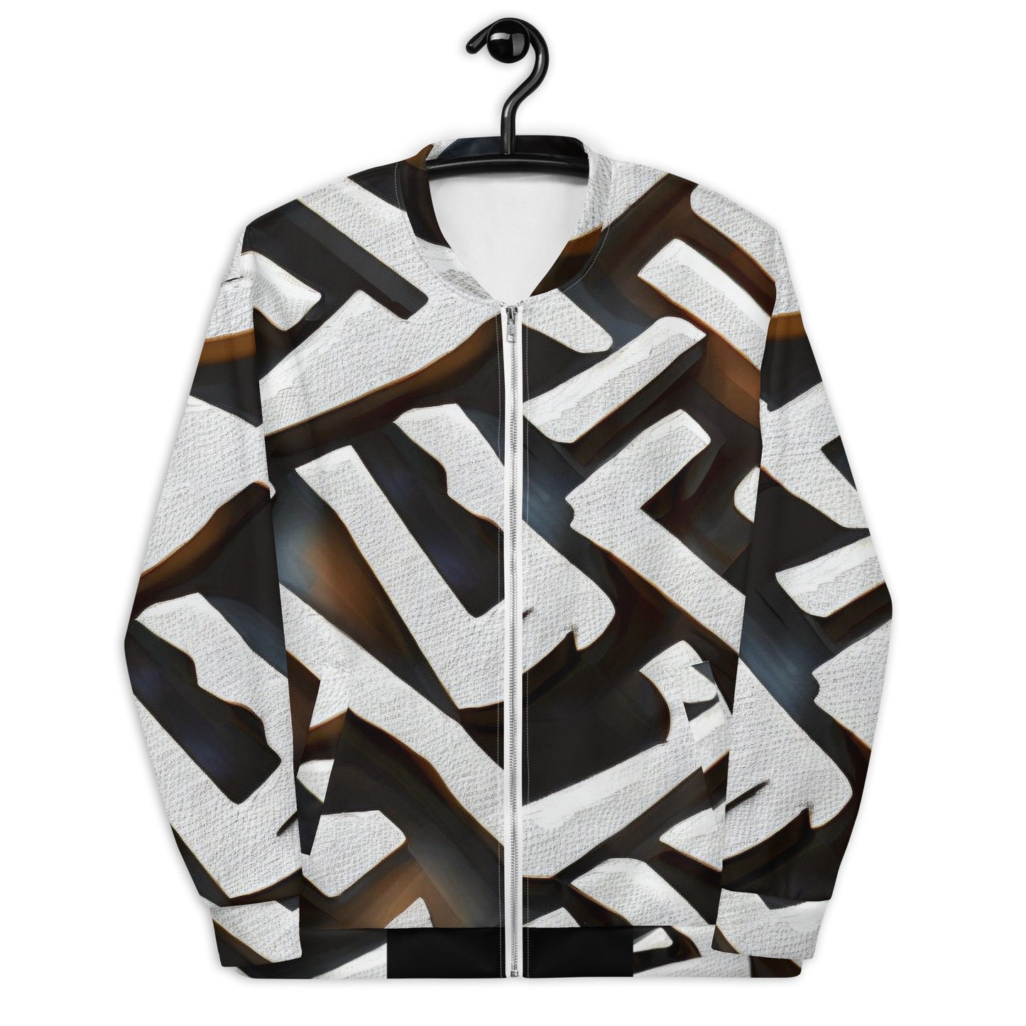 Funky Tiger® Mens Pattern Mark Premium Bomber Jacket