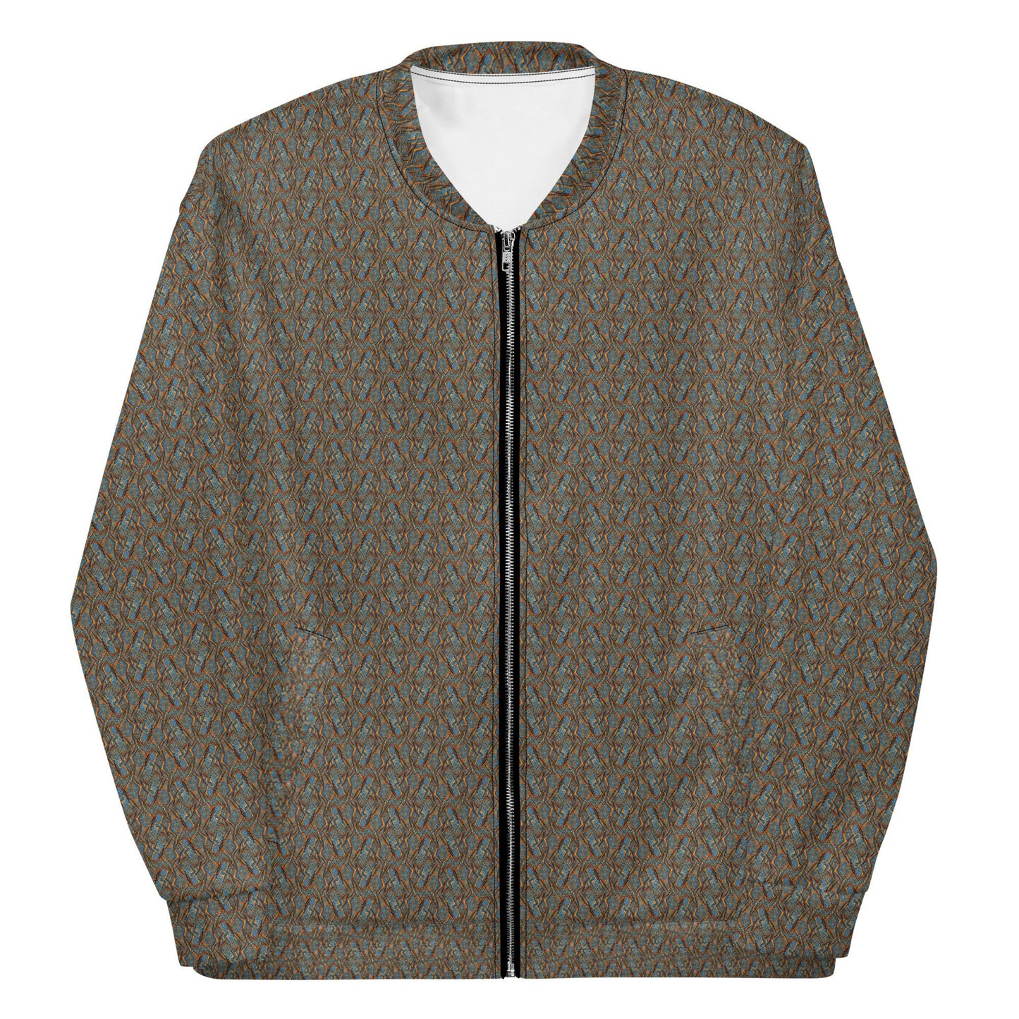 Funky Tiger® Mens Monogram Premium Bomber Jacket - A touch of Tiger