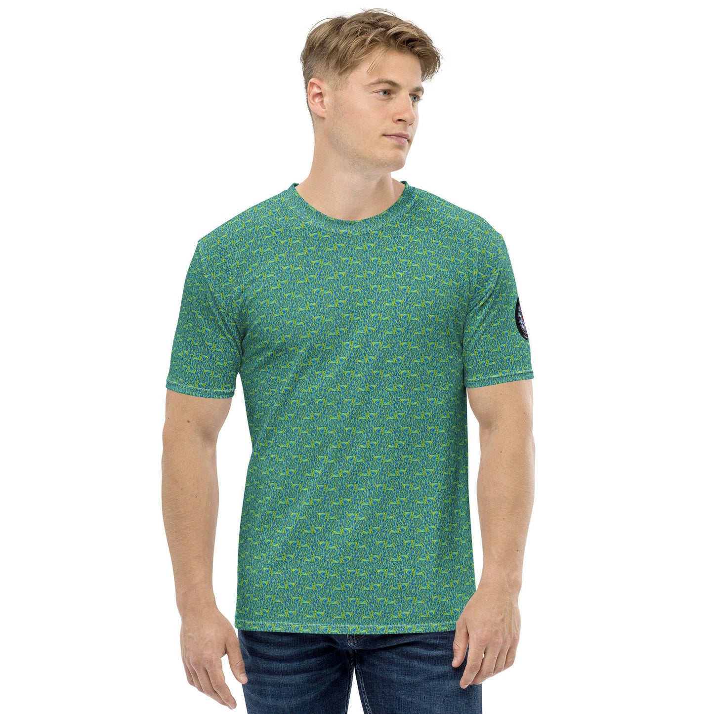 Funky Tiger® Men's Tidal Green Premium T-Shirt