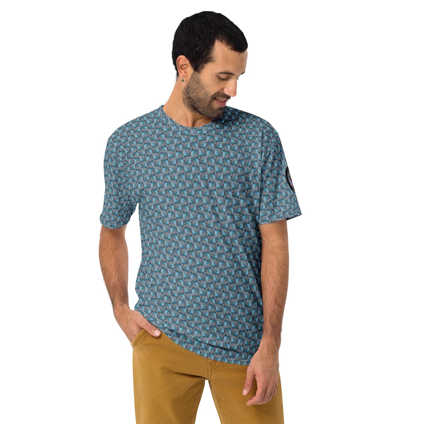 Funky Tiger® Men's Quixotic Blue Premium T-shirt