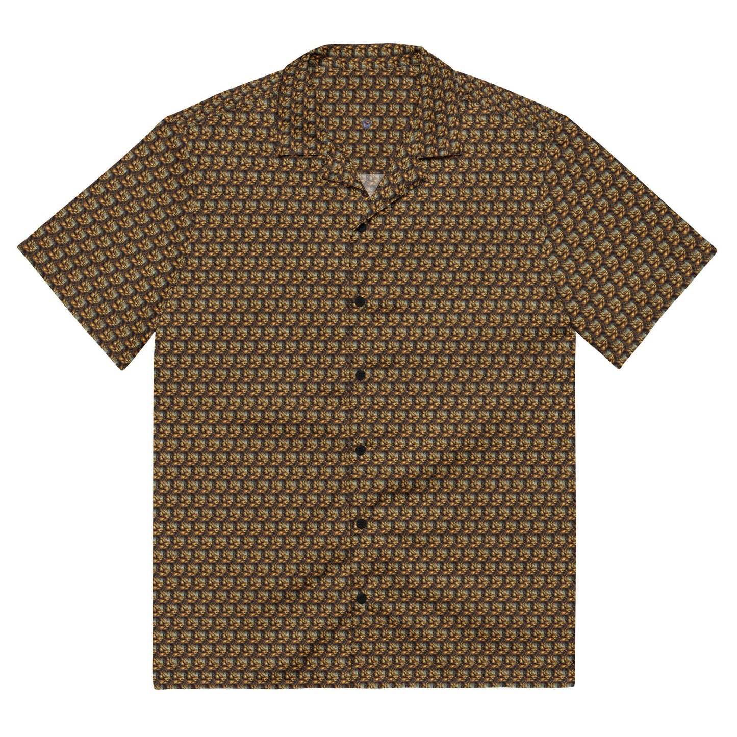Funky Tiger® Gilded Cyclone Button Down Shirt for Men | Short Sleeve Shirt | Casual Button Down | Summer | Vacation | Beach