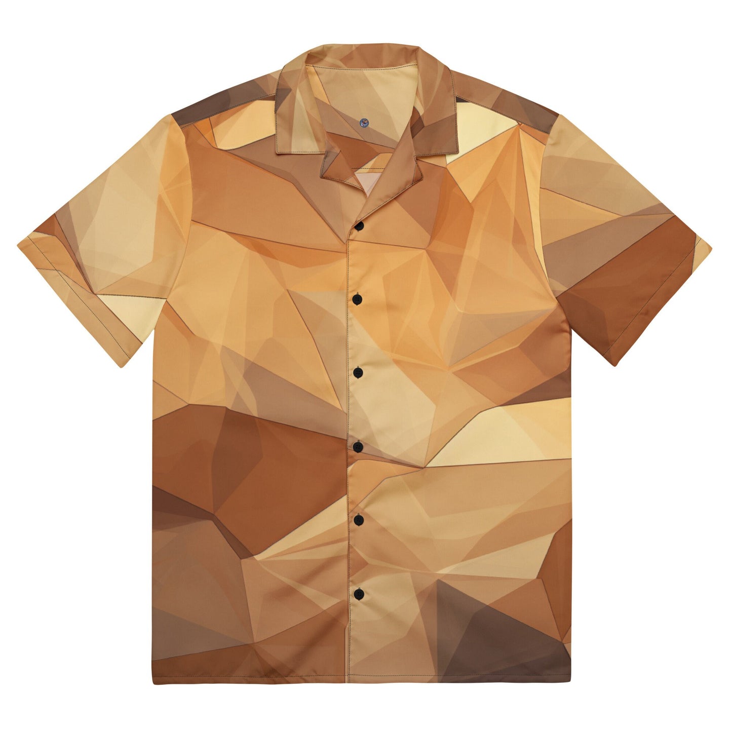 Funky Tiger® Sonic Grooves Button-Down Shirt, Casual Short Sleeved Shirt For Men