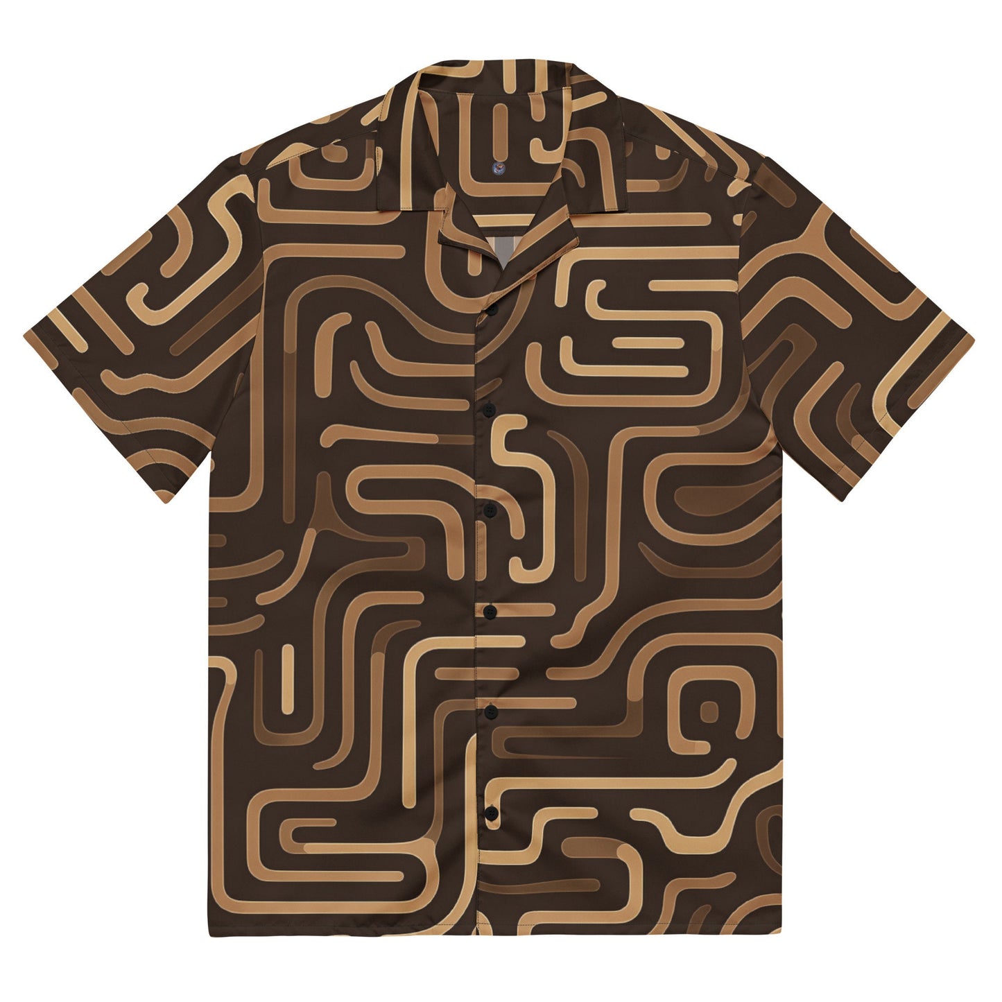 Funky Tiger® Desert Maze Button-Down Shirt - Gobi