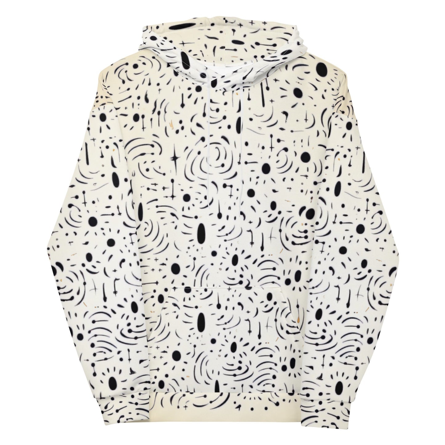 Funky Tiger® AstroLinx III Hoodie - Off White , Cool Hoodie for Events, Parties, Gaming ,Every Occasion,Fall