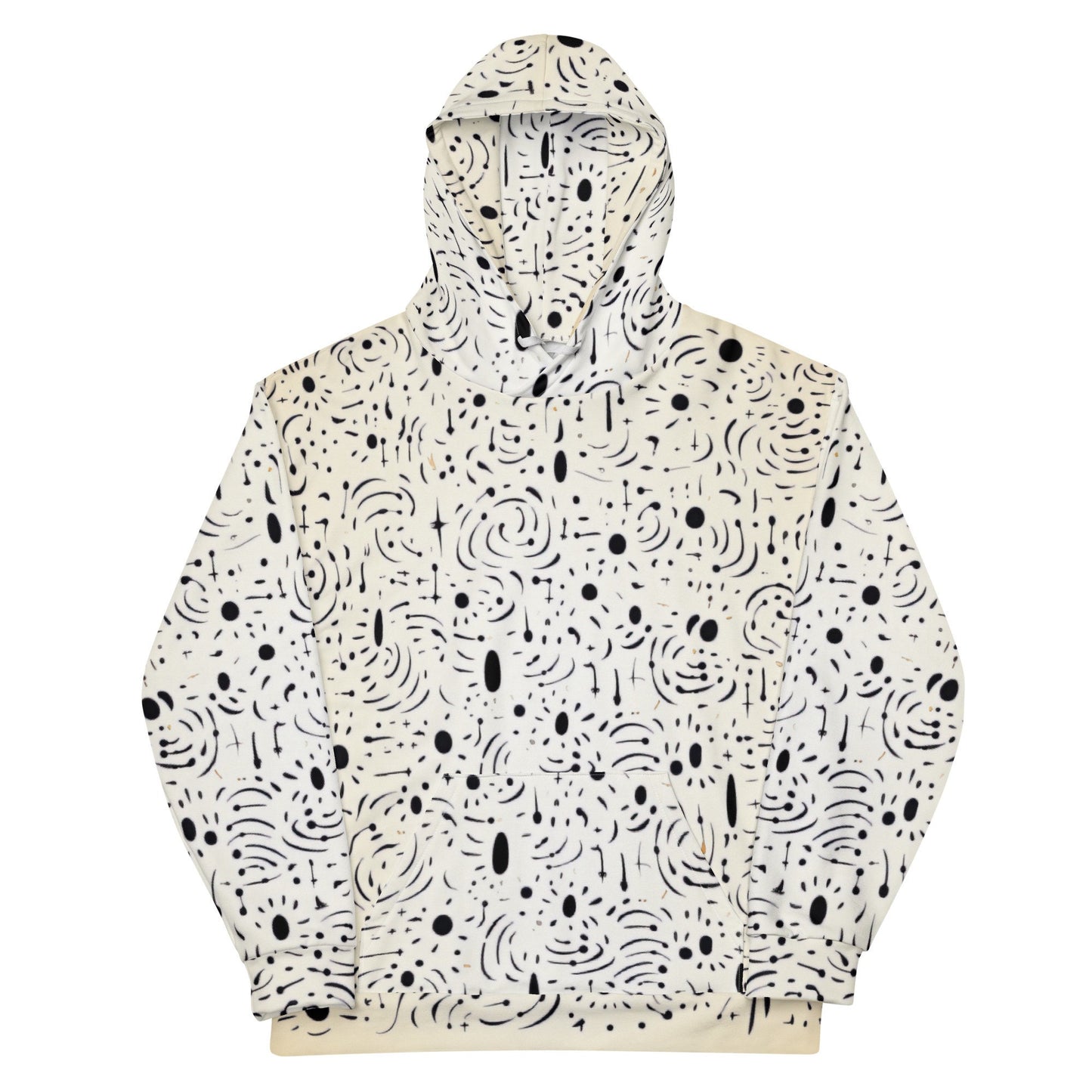 Funky Tiger® AstroLinx III Hoodie - Off White , Cool Hoodie for Events, Parties, Gaming ,Every Occasion,Fall