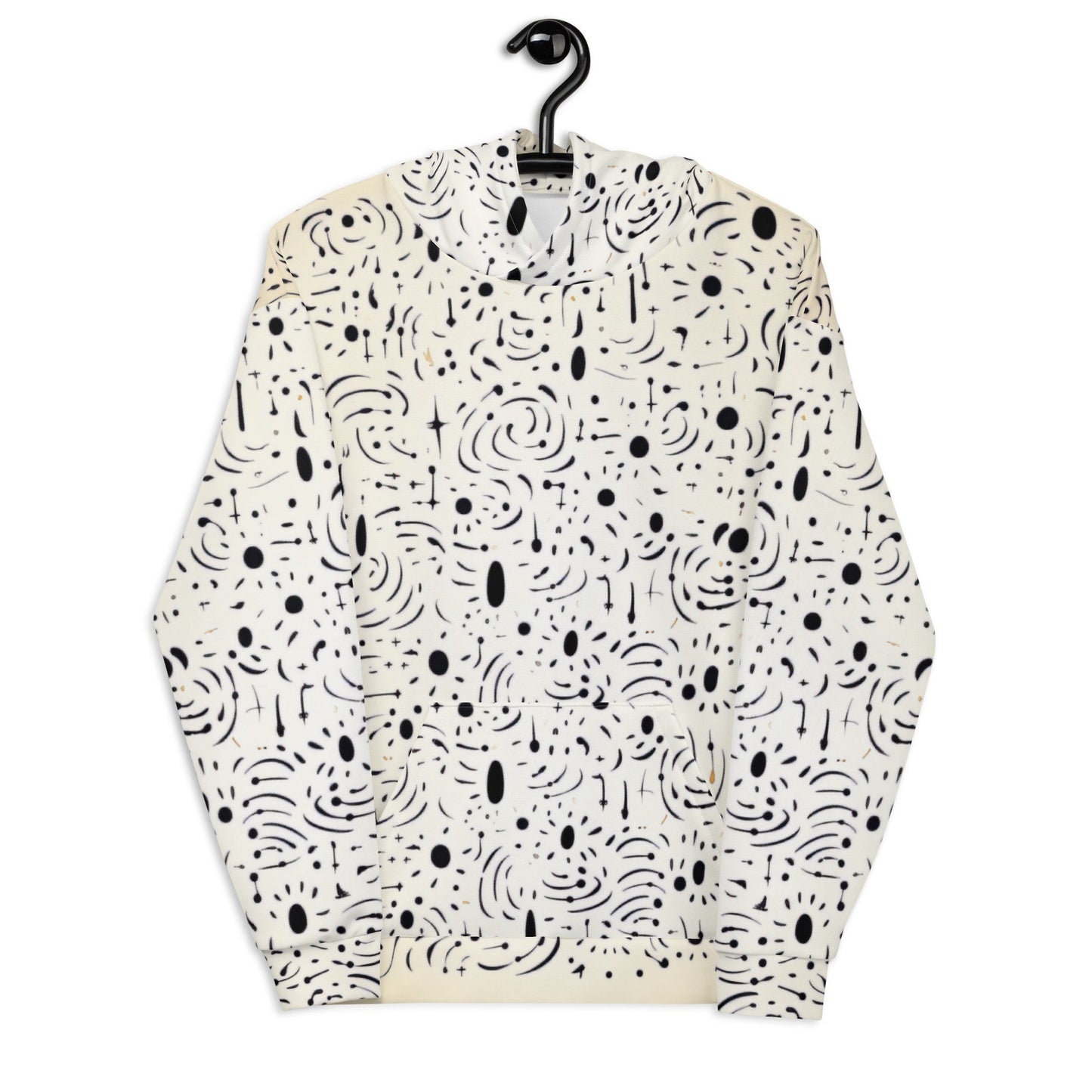 Funky Tiger® AstroLinx III Hoodie - Off White , Cool Hoodie for Events, Parties, Gaming ,Every Occasion,Fall