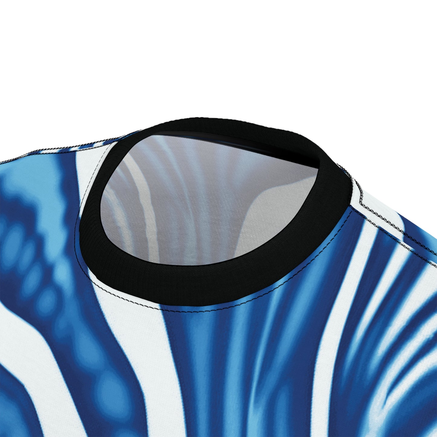 Funky Tiger® Tie Dye Style T-Shirt - Blue Spiral