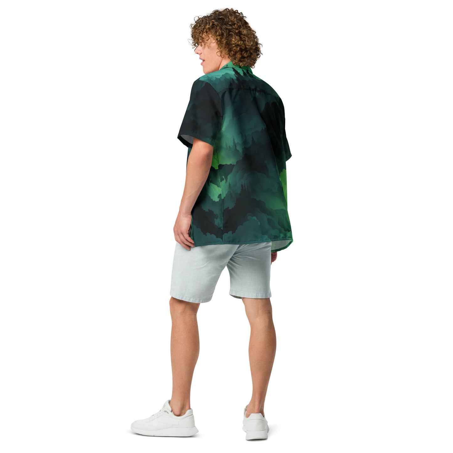 Funky Tiger® Dark Forests Short Sleeved Shirt: Embrace Nature’s Mystique