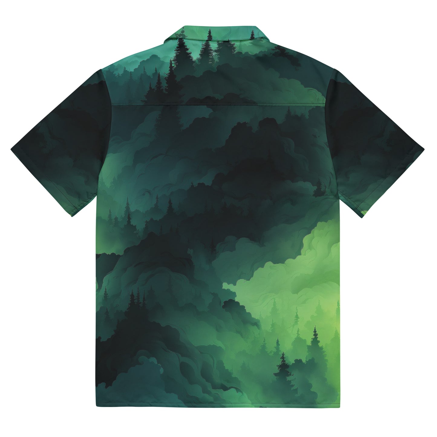 Funky Tiger® Dark Forests Short Sleeved Shirt: Embrace Nature’s Mystique