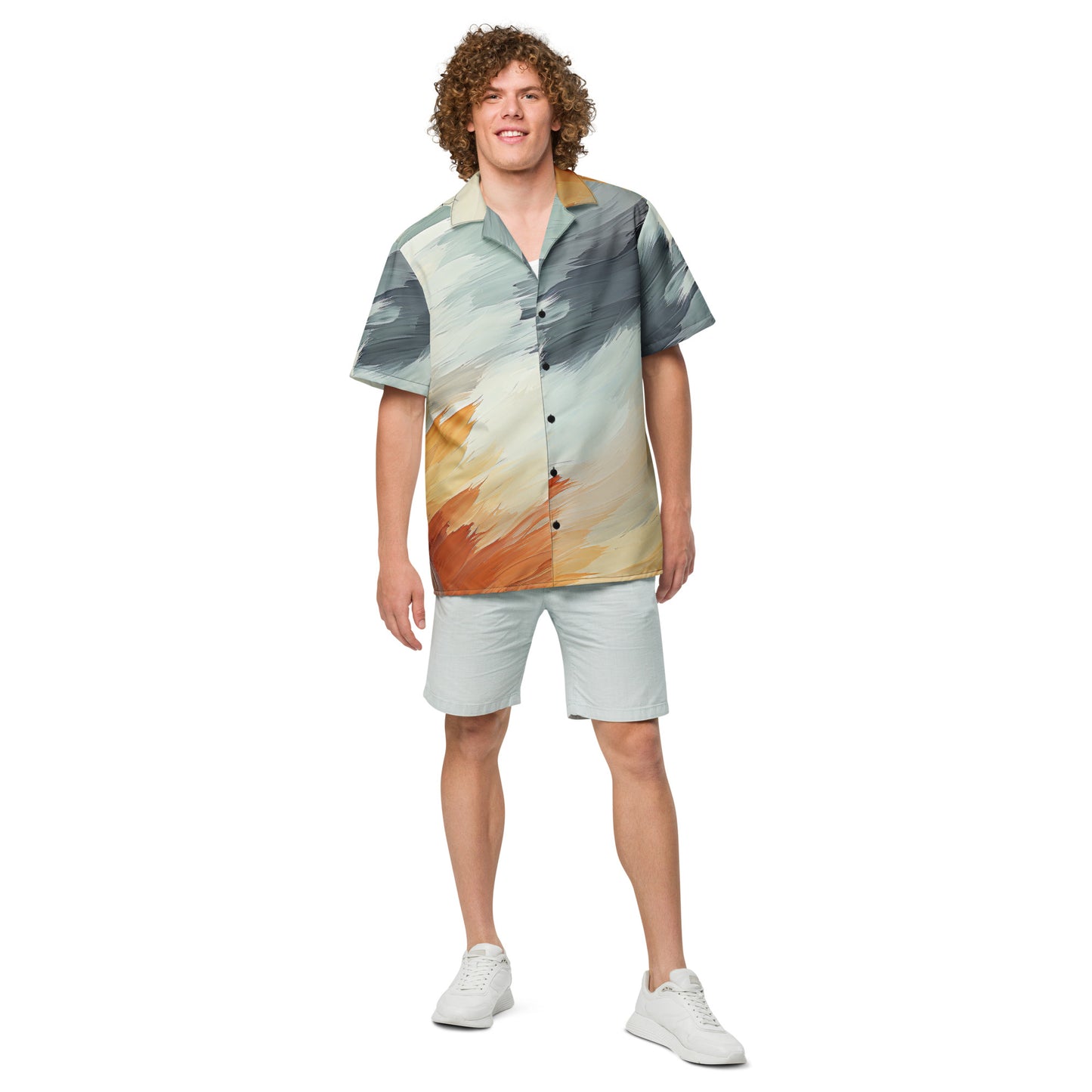 Funky Tiger® Brush Summer Shirt: Bold Style Meets Breezy Comfort