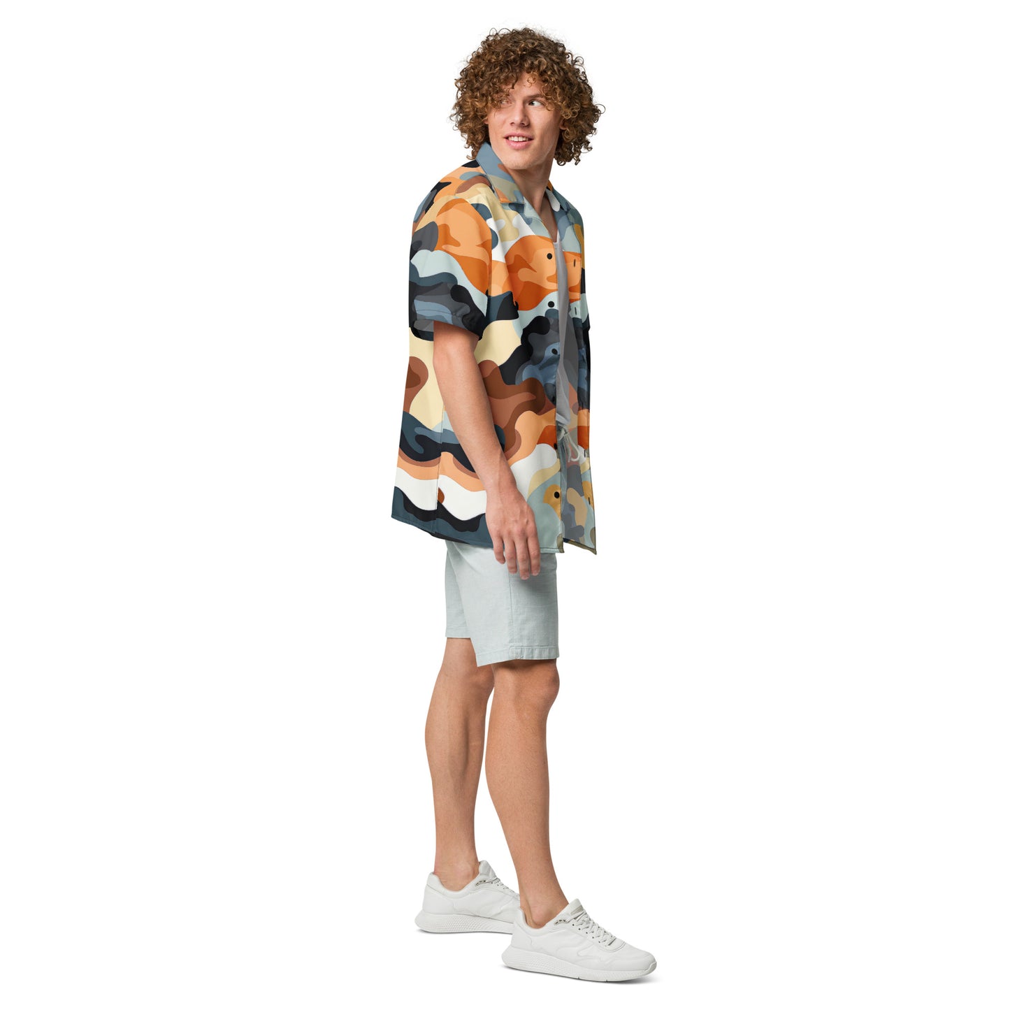 Funky Tiger® Camo Summer Shirt: Blaze Your Trail in Style