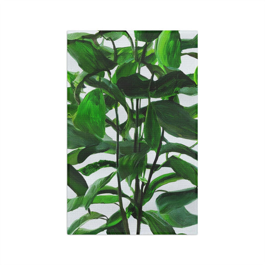 Green Plant Soft Tea Towel