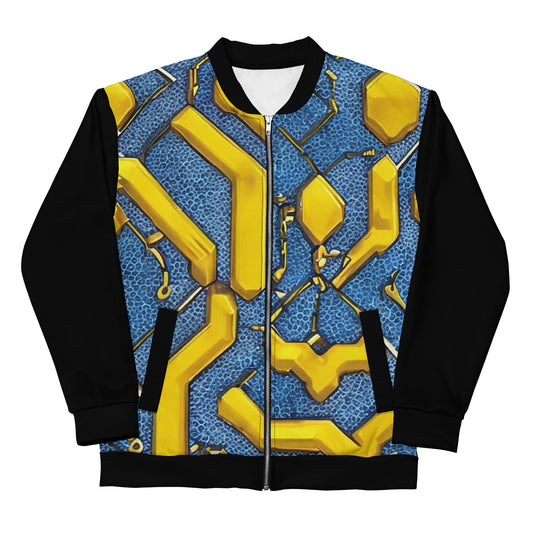 Funky Tiger® Men's Geometric Bomber Jacket