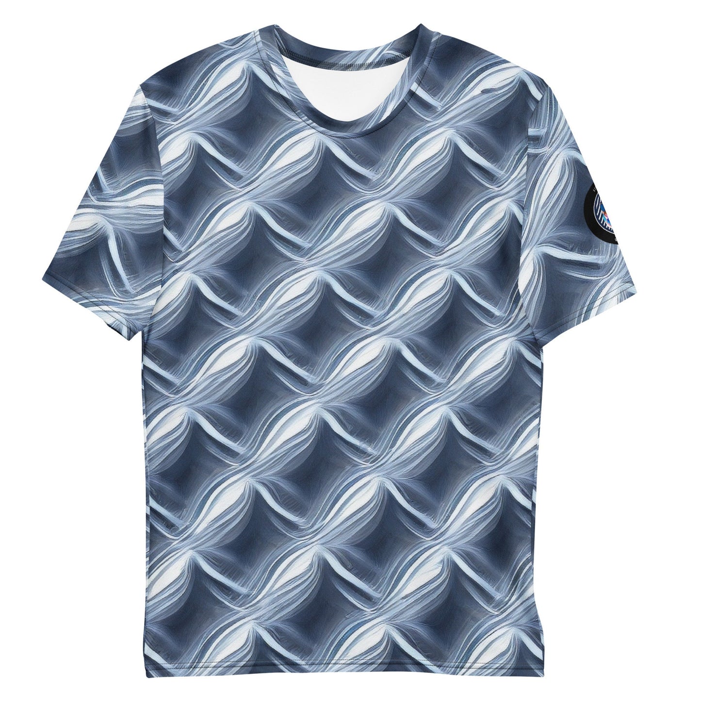 Funky Tiger® Men's Waves Premium Polyester T-shirt