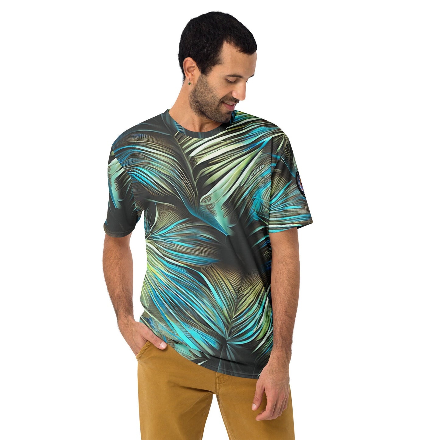 Funky Tiger® Men's Hawaii After Dark Premium Polyester T-shirt