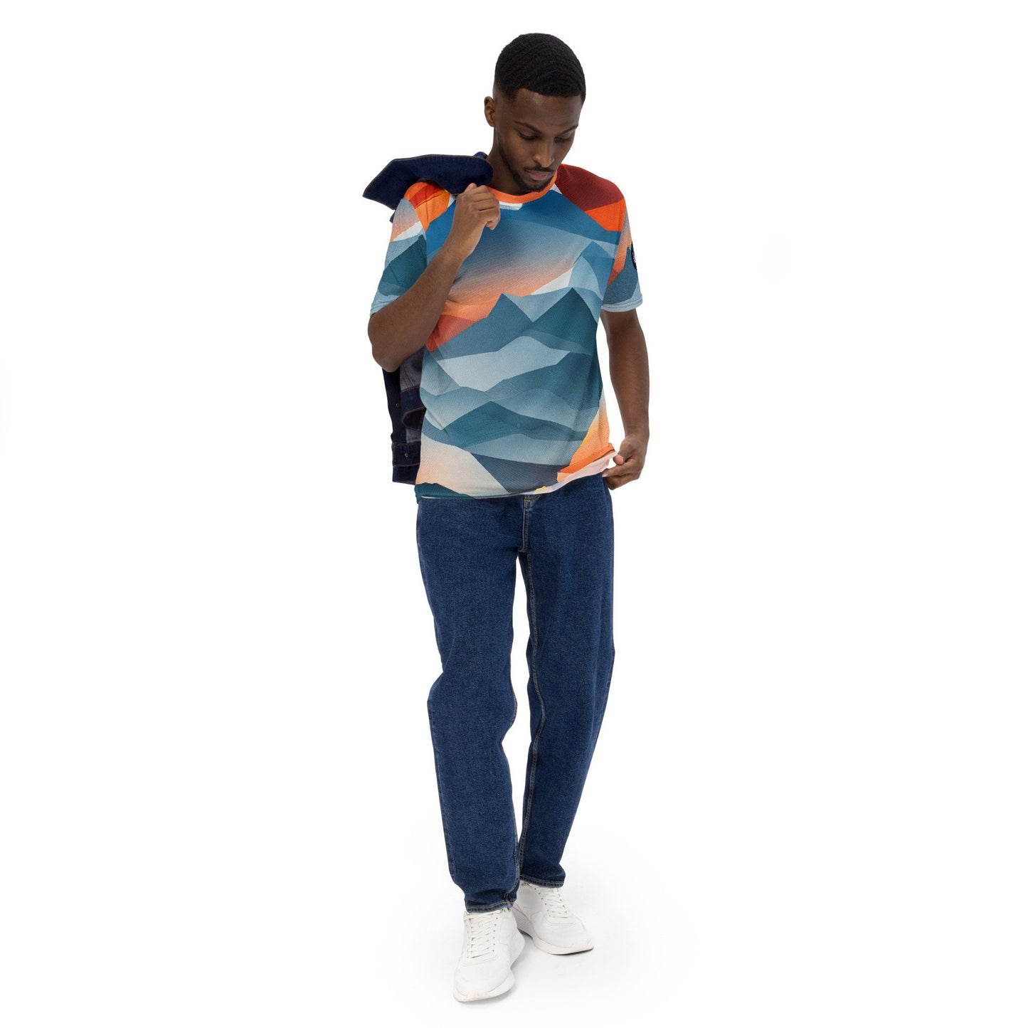 Funky Tiger® Men's Alpine Premium Polyester T-shirt