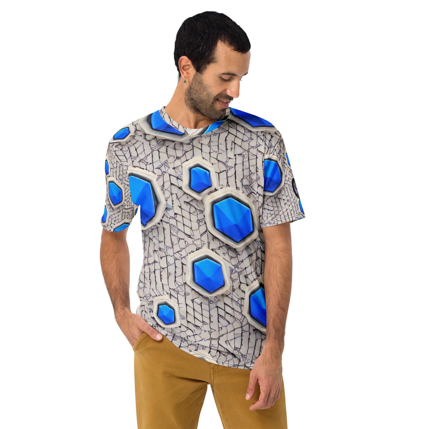 Funky Tiger® Blue Diamond Men's T-shirt