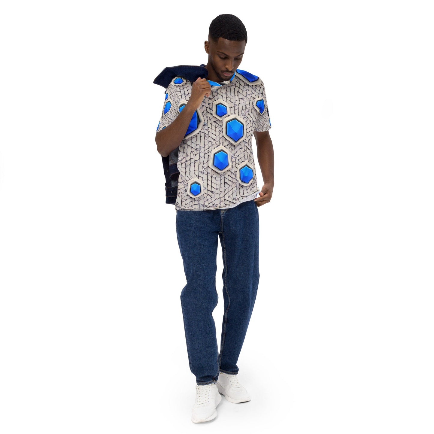 Funky Tiger® Blue Diamond Men's T-shirt