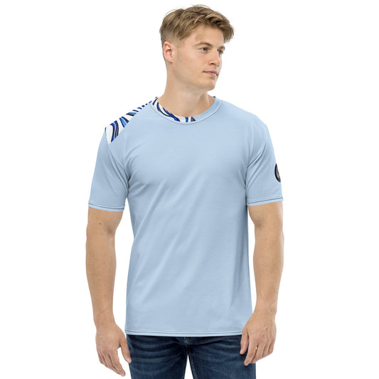 Funky Tiger® Men's Blue Line T-shirt