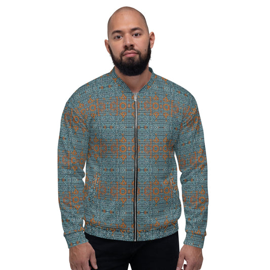 Funky Tiger® Mens Monogram Premium Bomber Jacket - Symbolic