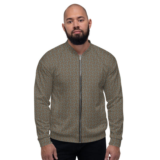 Funky Tiger® Mens Monogram Premium Bomber Jacket - A touch of Tiger