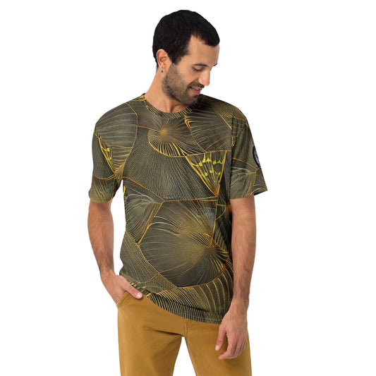 Funky Tiger® Men's Sahara Gold Premium Polyester T-shirt