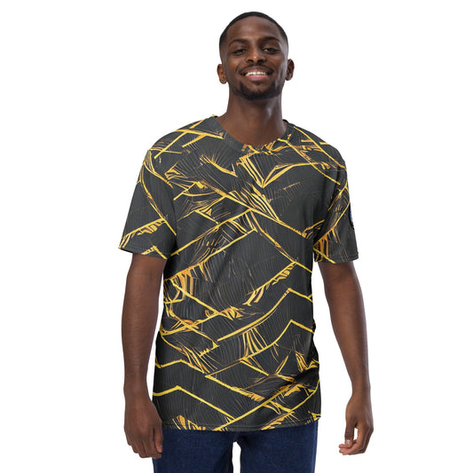 Funky Tiger® Men's Gold in the Dark Premium Polyester T-shirt