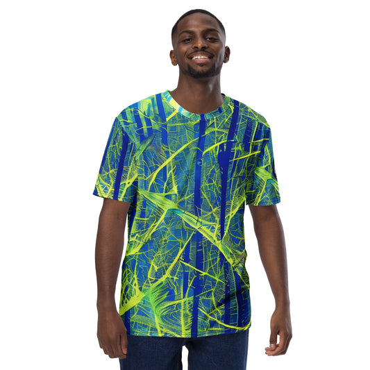 Funky Tiger® Green Vail Men's Premium Polyester T-shirt