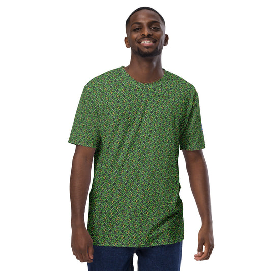 Funky Tiger® Men's Summer Green Premium Polyester T-shirt