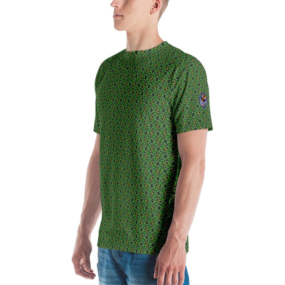 Funky Tiger® Men's Summer Green Premium Polyester T-shirt