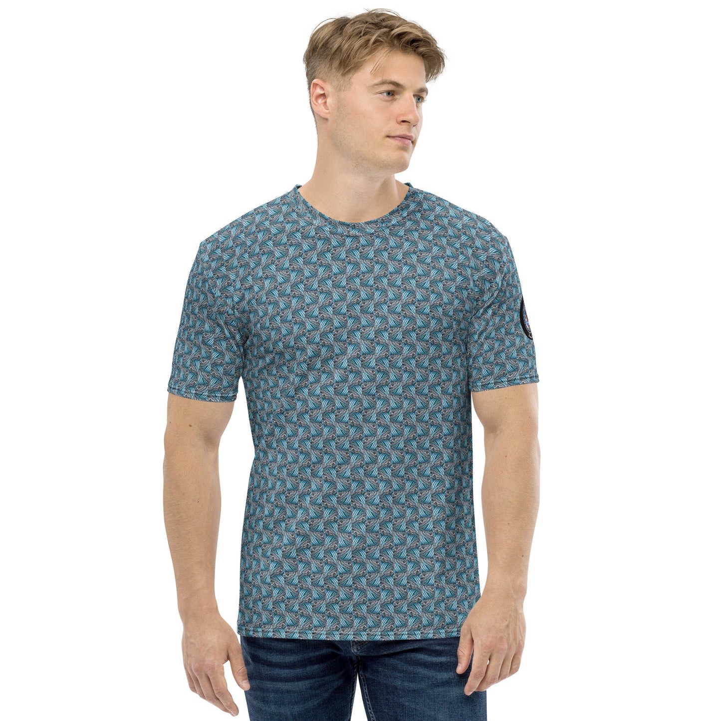 Funky Tiger® Men's Quixotic Blue Premium T-shirt