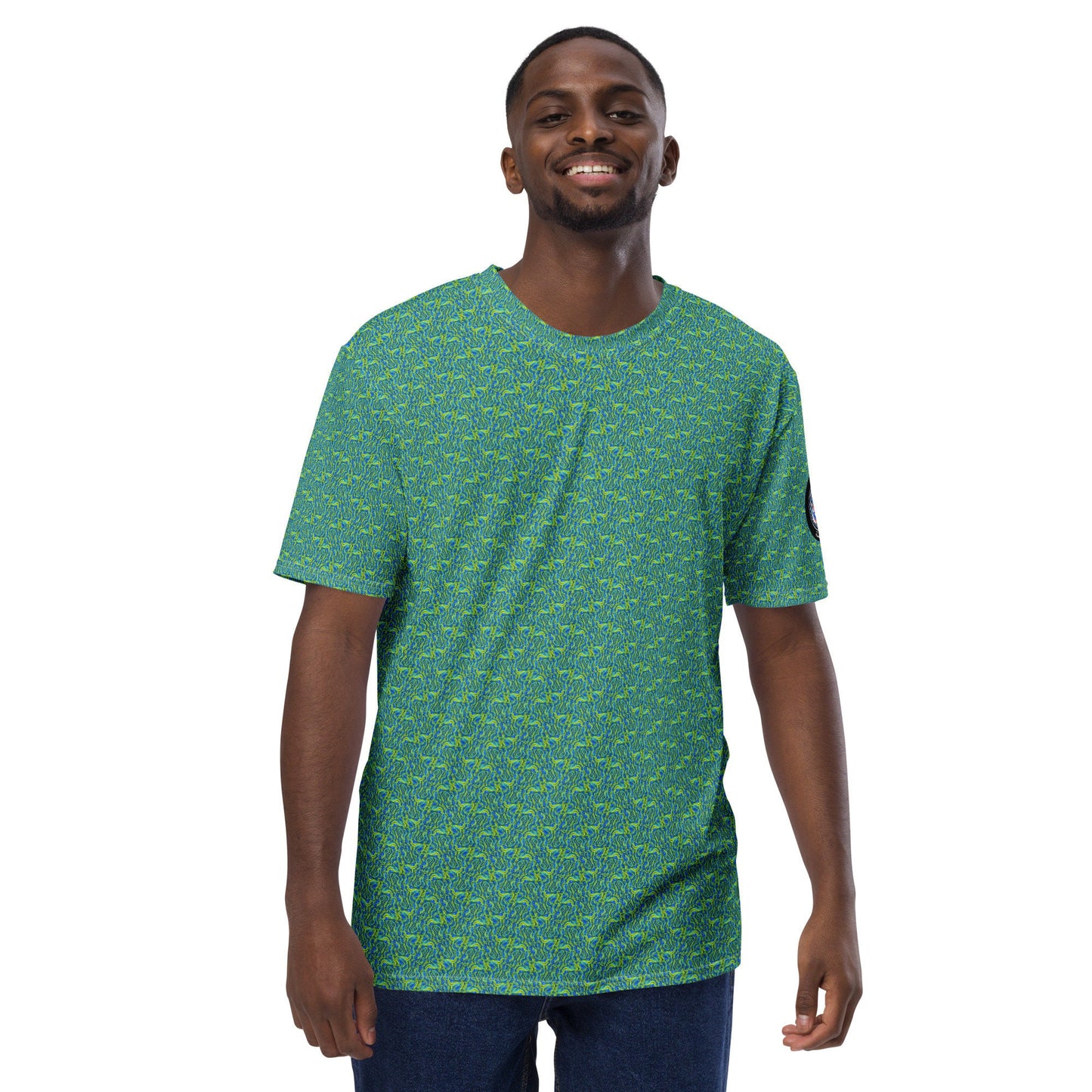 Funky Tiger® Men's Tidal Green Premium T-Shirt
