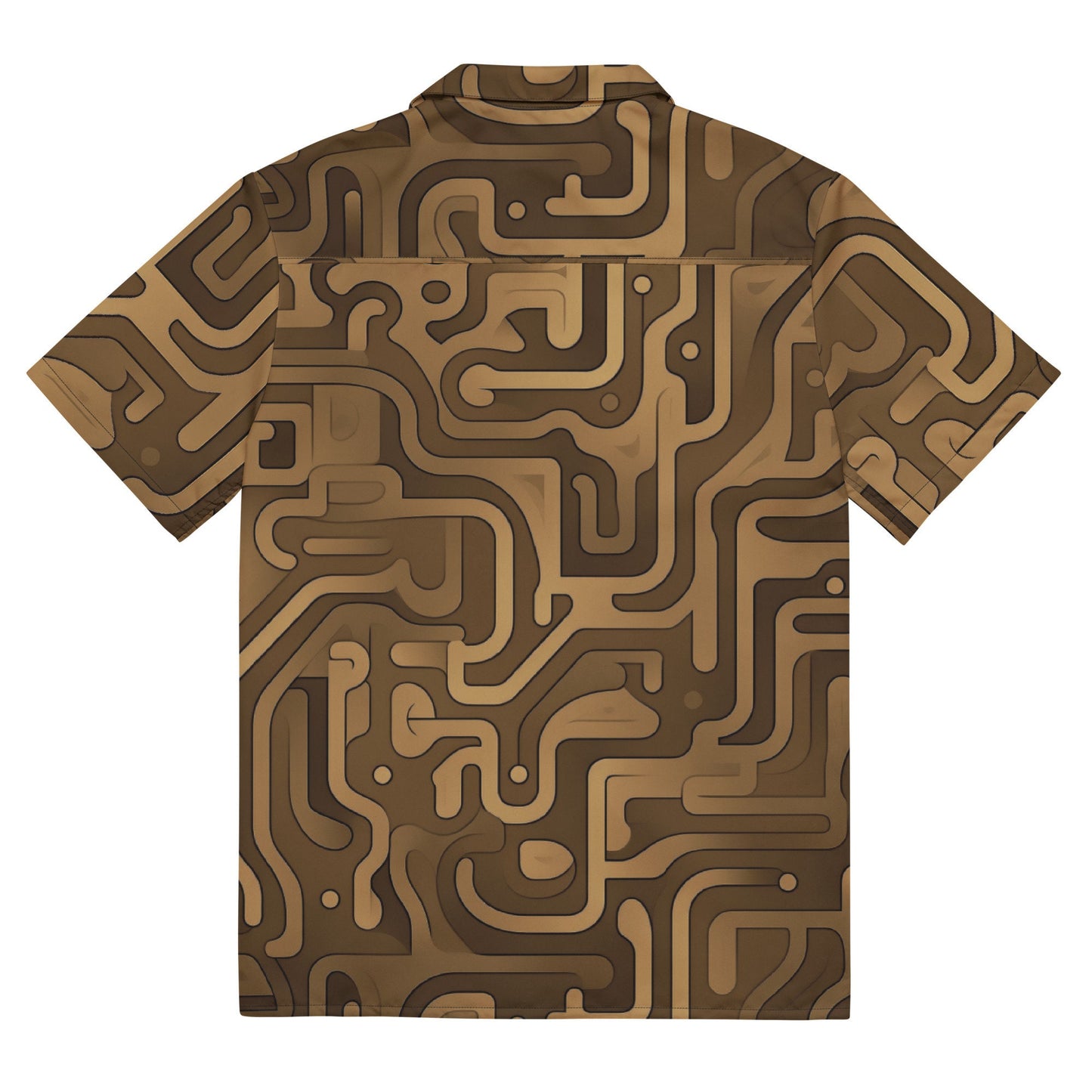 Funky Tiger® Desert Maze Button-Down Shirt - Valles Marineris