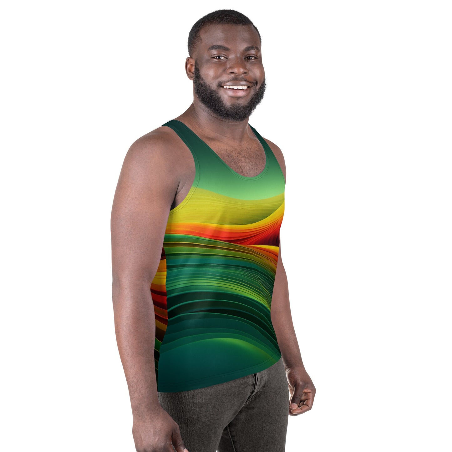 Funky Tiger® Afro Fusion Muscle Tank