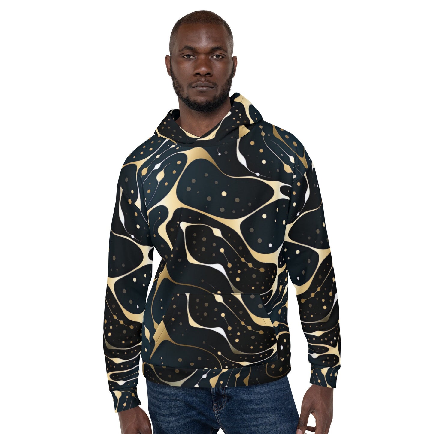 Funky Tiger® Harmonic Tide I Hoodie - Cool Hoodie for Athletes, Gamers and Everyone in Between,Fall