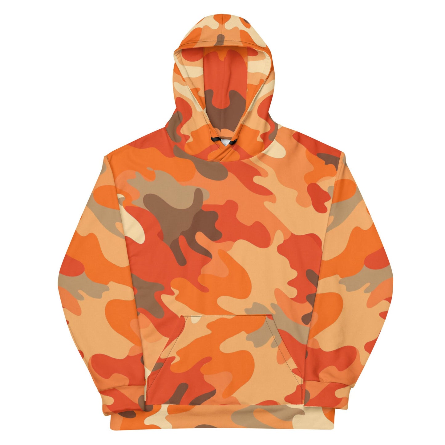 Funky Tiger® Camouflage Hoodie in Orange | For Game Day | Gaming | Everyday | Parties | Events,Fall