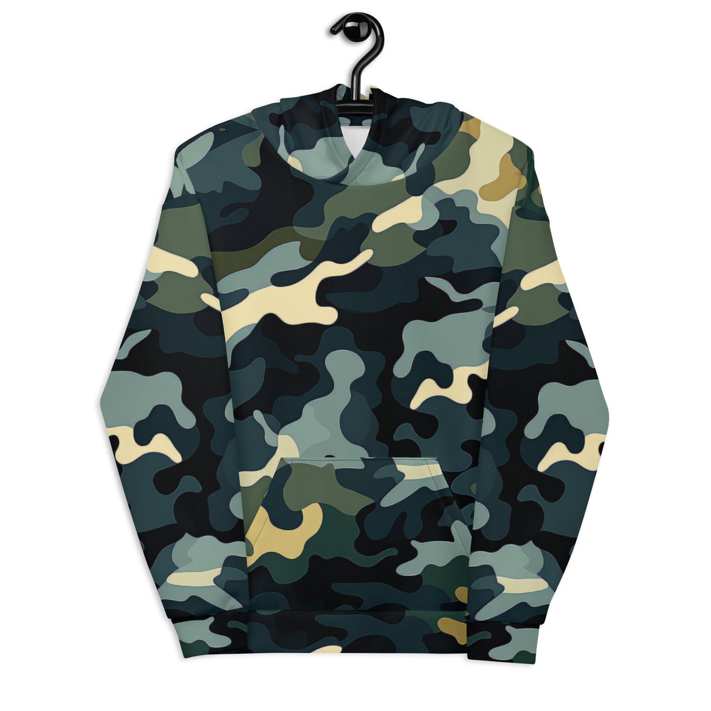 Funky Tiger® Camouflage Hoodie in Dark Green | For Game Day | Gaming | Event | Party | Everyday | Dark Green,Fall