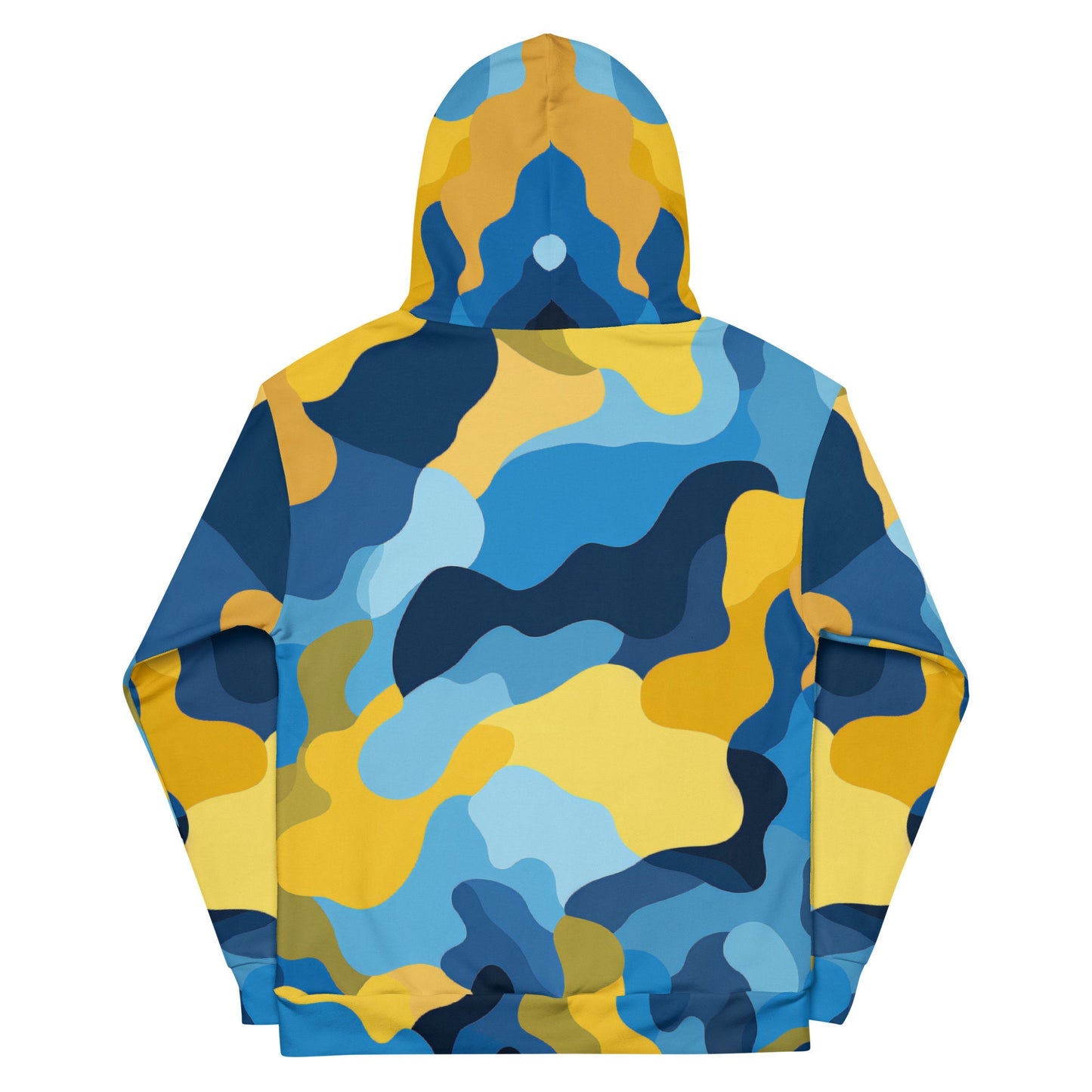 Funky Tiger® Camouflage Hoodie in Blue and Yellow for Game Day | Tailgate | Party | Event | Everyday,Fall