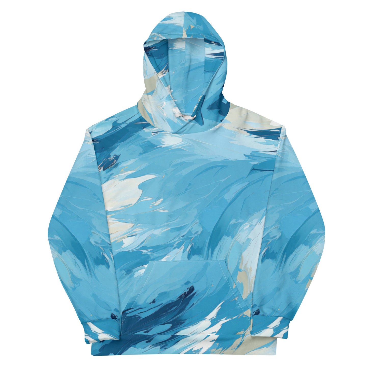 Funky Tiger® CrossWave Hoodie in Light Blue For  Sports | Events | Party | Everyday | Game Day |Fall Clothing