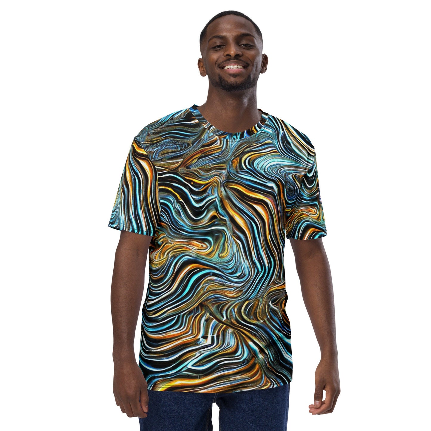 Funky Tiger® Men's Psychedelic Premium T-shirt
